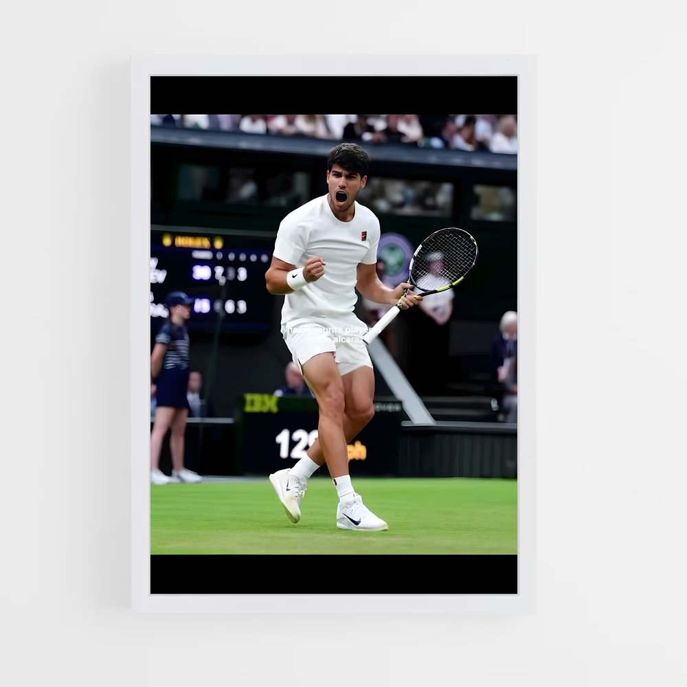 Poster Carlos alcaraz capté – affiche Tennis (vue 3)